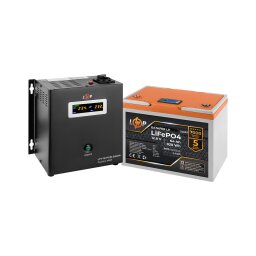 Комплект резервного питания LP (LogicPower) ИБП + литиевая (LiFePO4) батарея (UPS W500+ АКБ LiFePO4 640Wh)