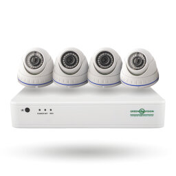 Комплект видеонаблюдения на 4 IP камеры 2MP для улицы GreenVision GV-IP-K-S30/04