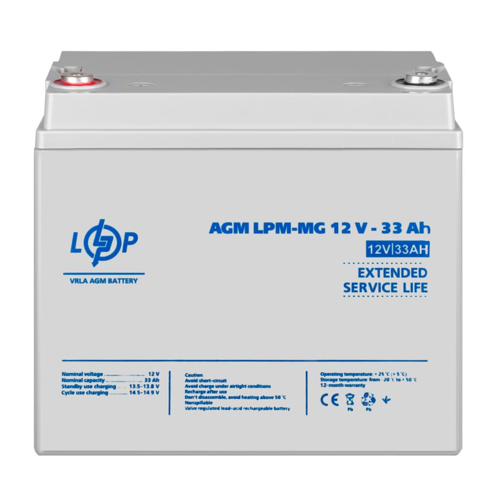 Аккумулятор мультигелевый LPM-MG 12V - 33 Ah - Изображение 2