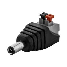 Конектор живлення GV-DC (male) clip 100 шт