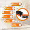 Комплект резервного живлення LP(LogicPower) ДБЖ + літієва (LiFePO4) батарея (UPS W3000 + АКБ LiFePO4 4096W) - Изображение 3