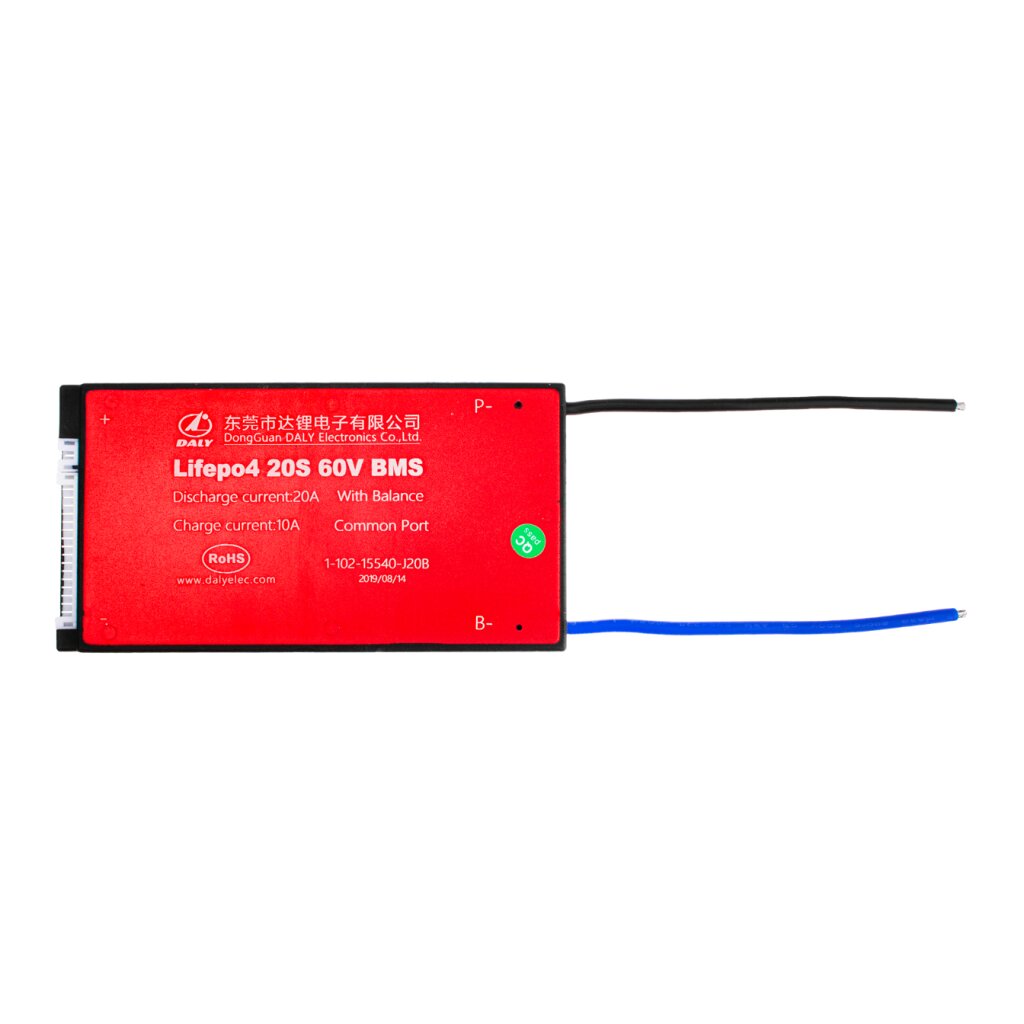BMS плата LiFePO4 60V 20S Dis 20A Ch 10A - Изображение 2