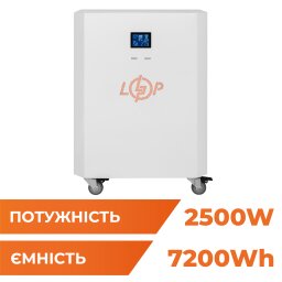 Система резервного живлення LP Autonomic Power FW 2500W (АКБ 7200Wh) Білий мат