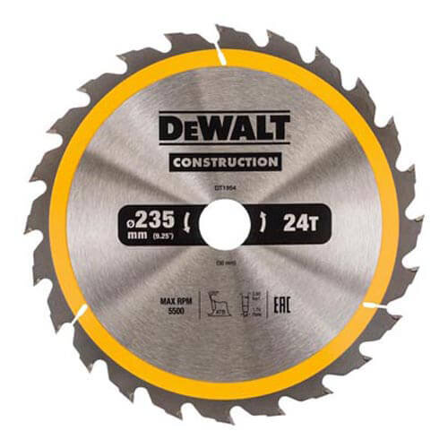 Диск пилковий СONSTRUCTION DeWALT DT1954 - Изображение 1