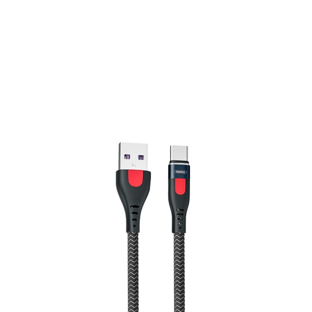 Кабель Remax Lesu Pro Aluminum Alloy USB 2.0 to Type-C 5A 1M Чорний (RC-188a) - Изображение 1