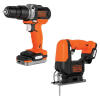 Набір з двох інструментів BLACK+DECKER BDCK122S1 BDCK122S1S - Зображення 1