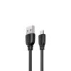 Кабель Remax Suji Pro USB 2.0 to microUSB 2.4A 1M Чорний (RC-138m-b) - Изображение 1