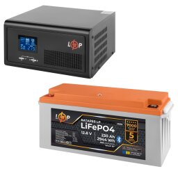 Комплект резервного питания LogicPower ИБП 1000W + литиевая (LiFePO4) батарея 2944Wh