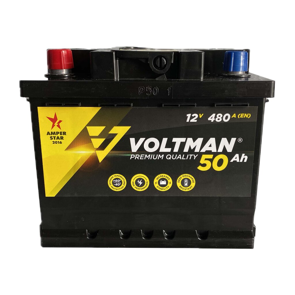 Аккумулятор Westa PREMIUM VOLTMAN 6СТ-50 А + справа - Изображение 1