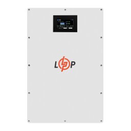Аккумулятор LP LiFePO4 51,2V - 100 Ah (5120Wh) (BMS 100A/50А) металл LCD Smart RS485/CAN JK настенный