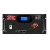 Аккумулятор LP LiFePO4 51,2V - 120 Ah 6000Wh (Smart BMS 100A) с LCD RM AB RS485/CAN - Изображение 1
