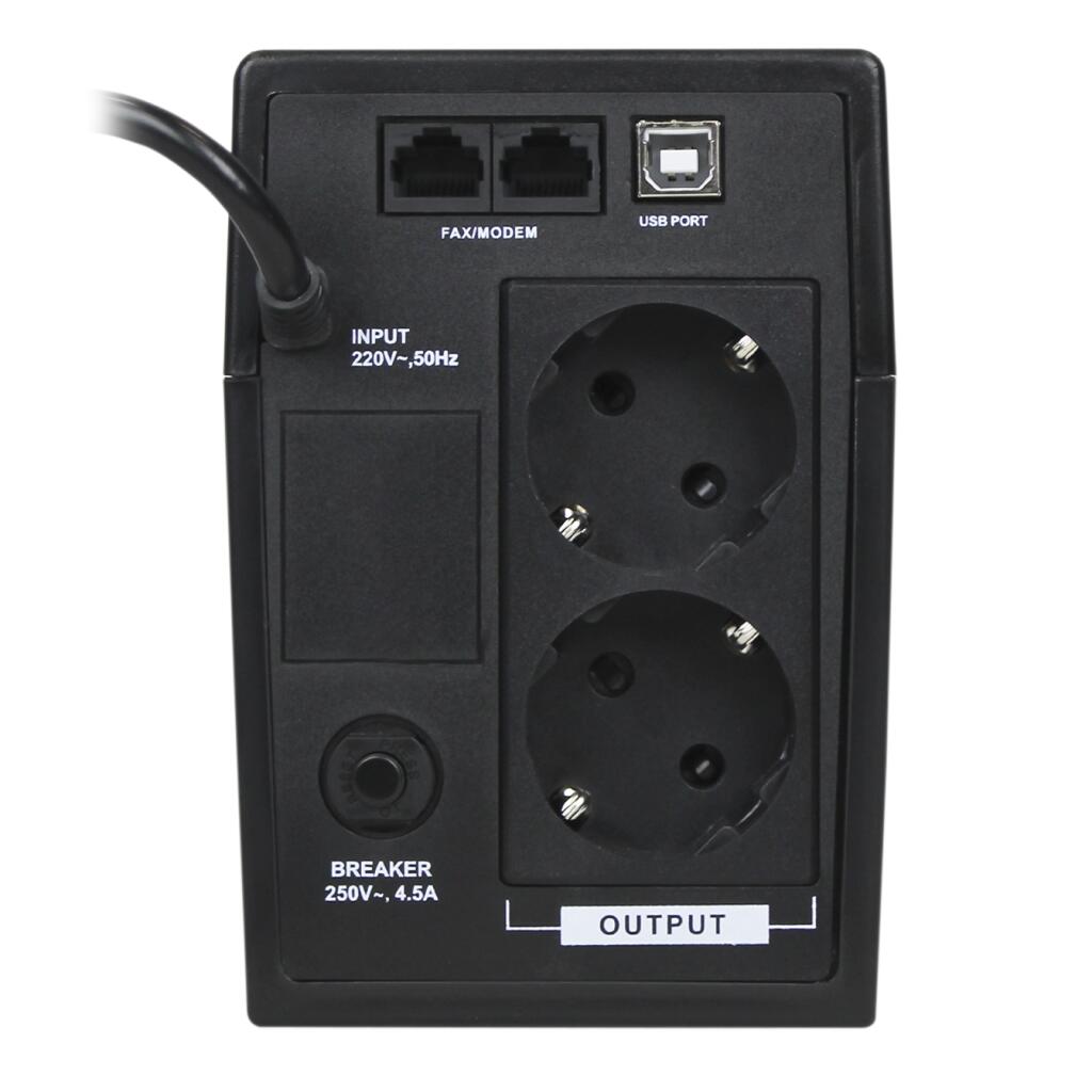 Джерело безперебійного живлення (ДБЖ) LP U650VA-P (390Вт) - Зображення 4