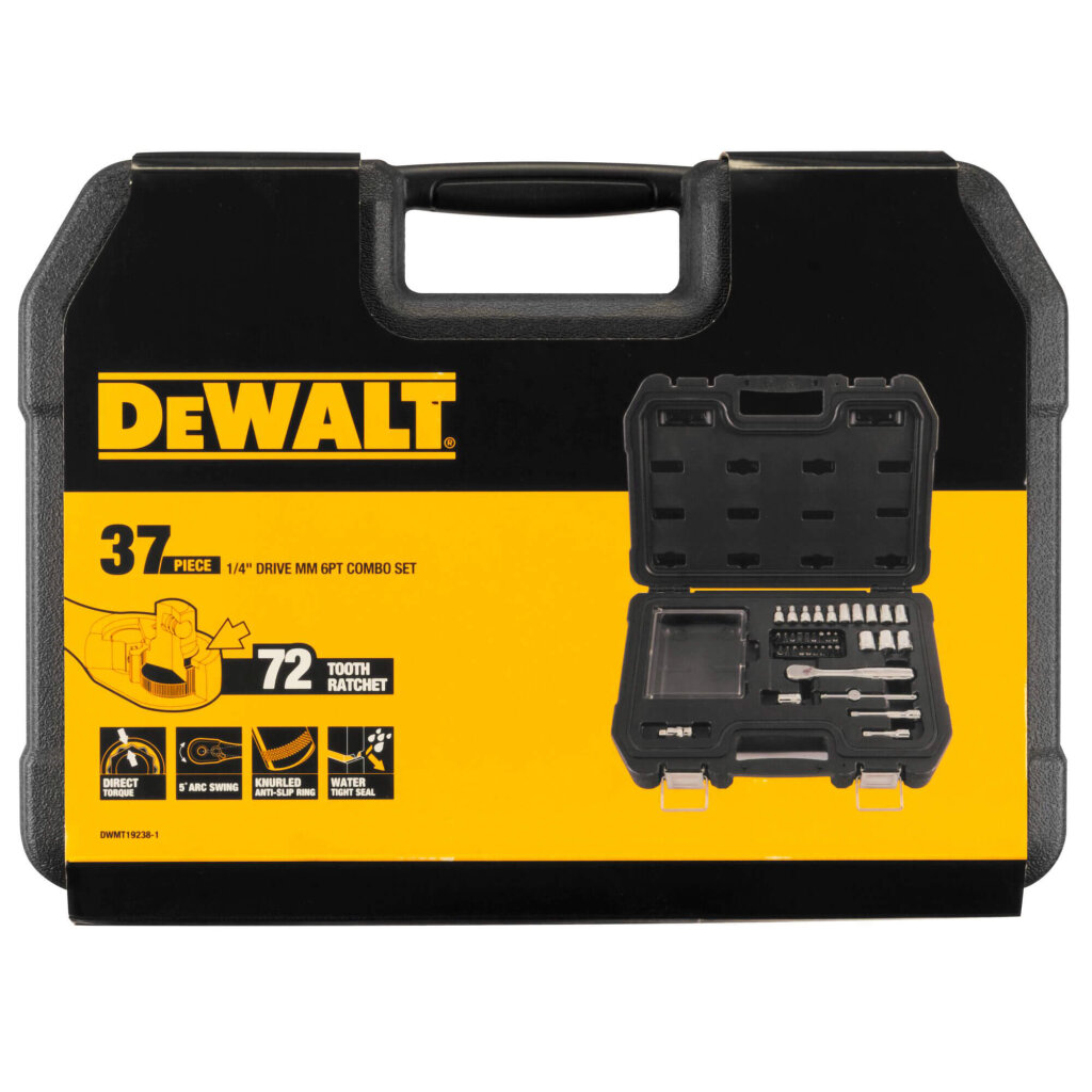 Набір головок та біт 1/4, 37 предметів DeWALT DW DWMT19238-1 - Изображение 4