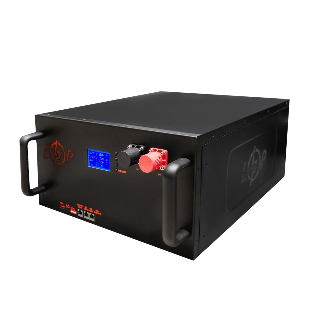 Аккумулятор LP LiFePO4 51,2V - 230 Ah (11776Wh) (Smart BMS 200A/100А) с LCD металл RM RS485/CAN - Изображение 6