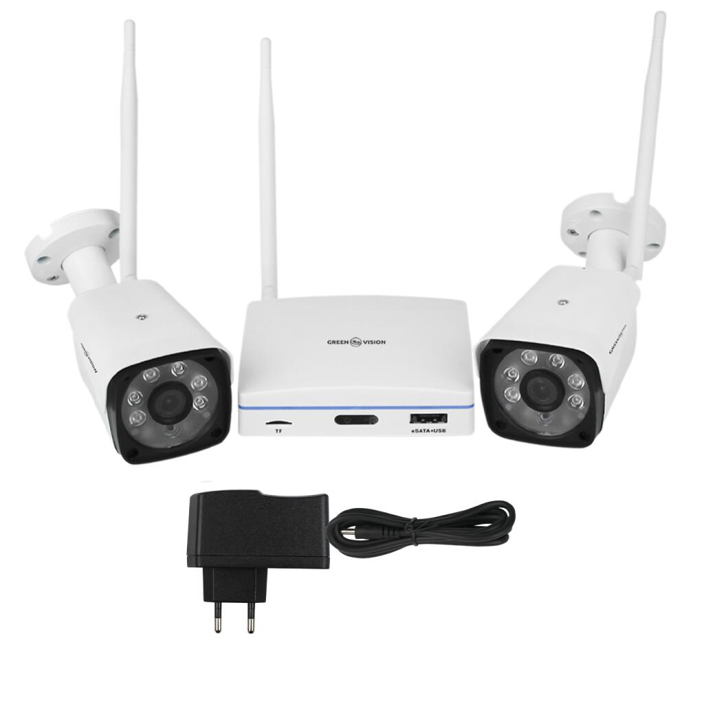 Комплект відеоспостереження бездротовий Wi-Fi з картою пам'яті Micro SD 128GB на 2 камери 3MP GV-IP-K-W57/02 - Зображення 4