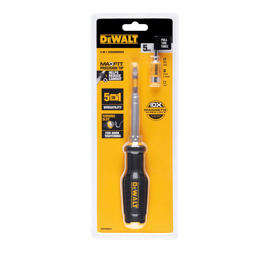 Отвертка - набор FULL FIT 6 Way с двумя сменными битами DeWALT DWHT66569-0 DWHT66569-0 - Изображение 5