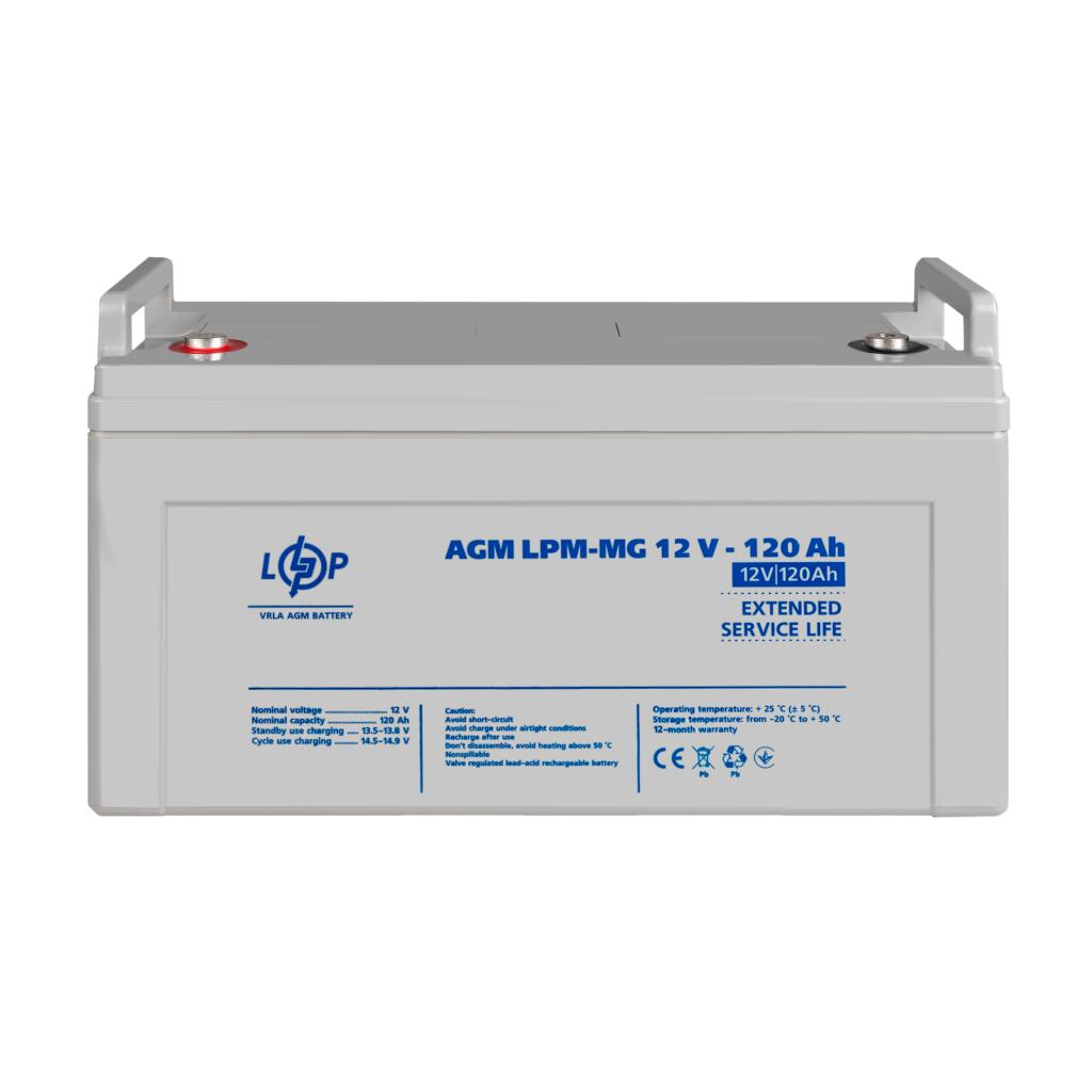 Акумулятор мультигелевий LPM-MG 12V - 120 Ah - Зображення 2