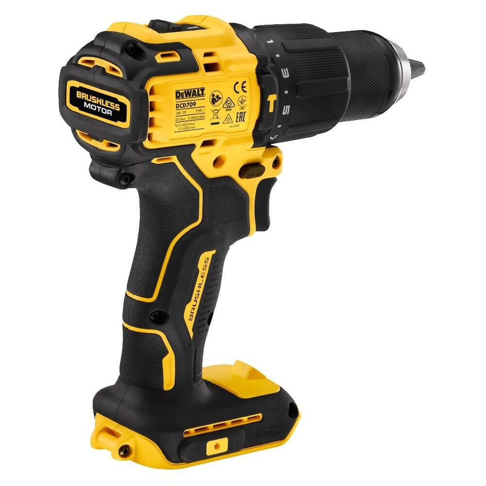Дрель- шуруповерт аккумуляторная бесщёточная ударная DeWALT DCD709M2T - Изображение 4