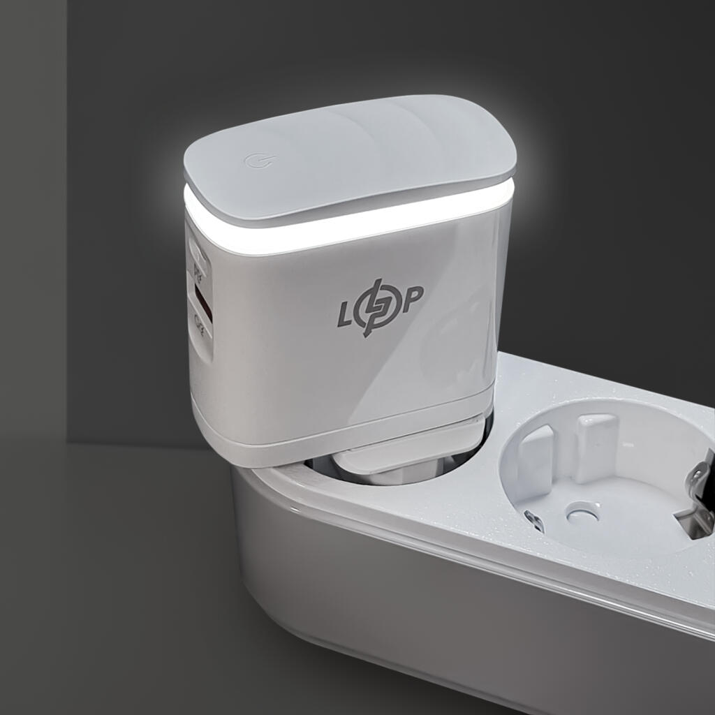 Зарядка для телефону LP 25W (Type-C+USB) QC3.0 PD + кабель (Type-C to Type-C) 25WCH - Зображення 2