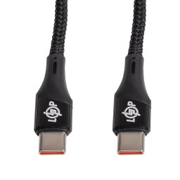 Кабель LP USB 3.0 Type-C to Type-C 100W с быстрой зарядкой (PD) 1м C1001MC3