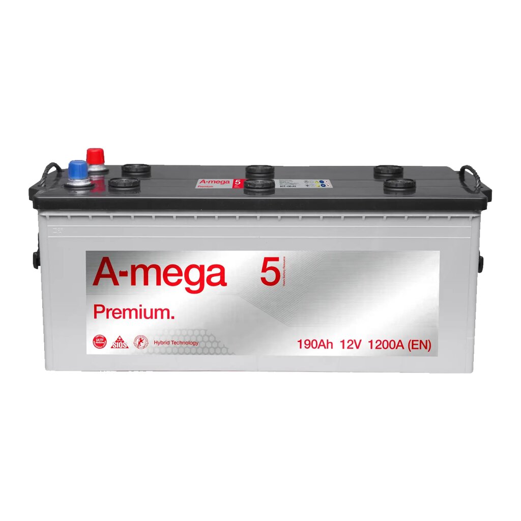 Аккумулятор авто Мегатекс A-mega Premium (M5) 6СТ-190-А3 (лев) ТХП 1200 - Изображение 1