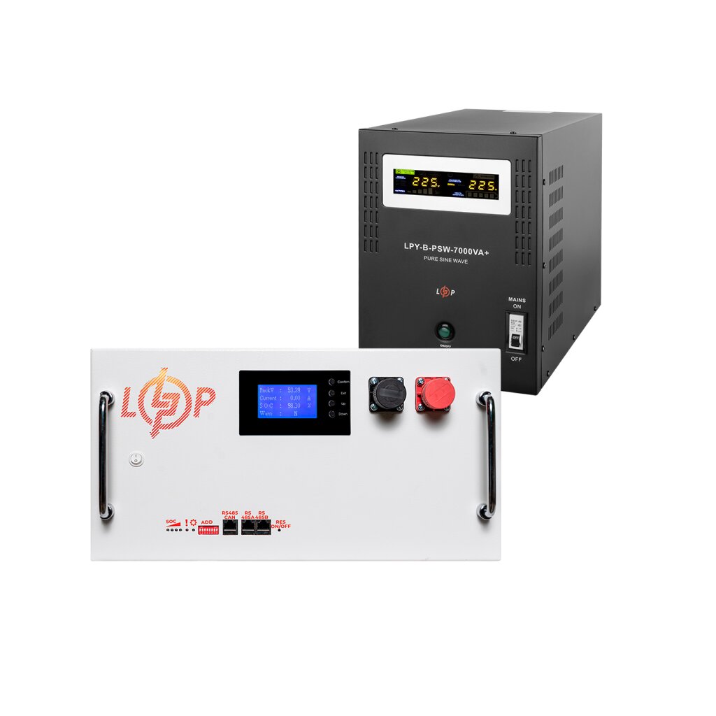 Комплект резервного питания LogicPower B7000 + литиевая (LiFePO4) батарея 16128 Ватт - Изображение 1
