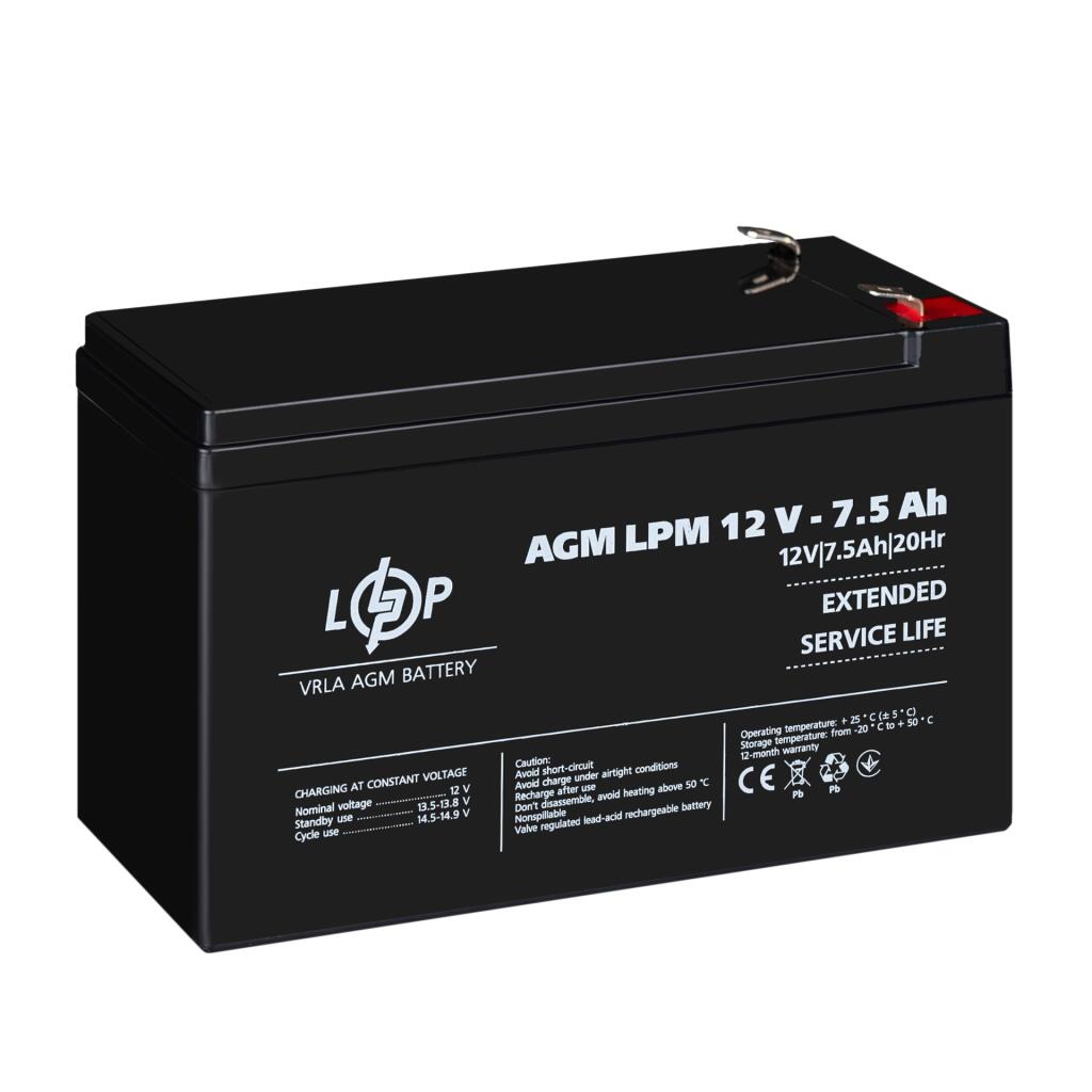 Распродажа Аккумулятор AGM LPM 12V - 7.5 Ah - Изображение 4
