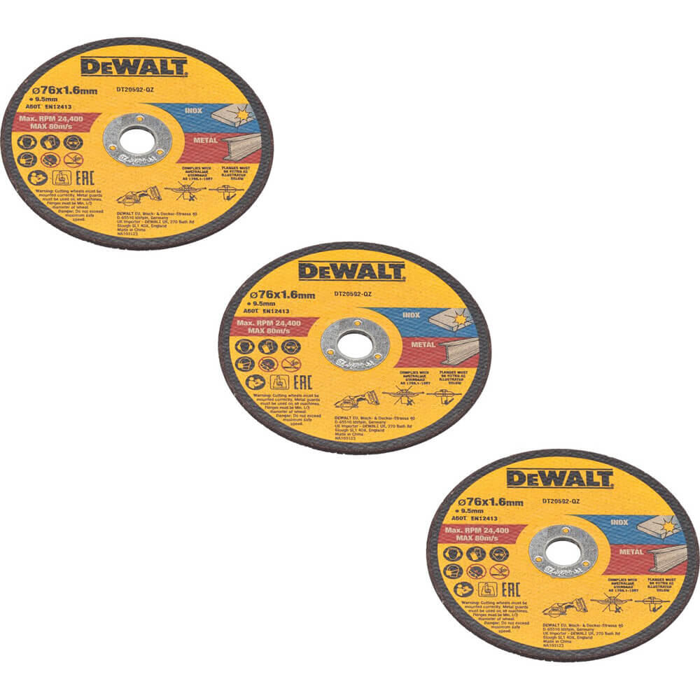 Набор кругов отрезных DeWALT DT20592 - Изображение 4