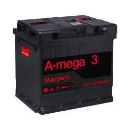Акумулятор авто Мегатекс A-mega Standard (М3) 6СТ-50-АЗ (прав) ТХП 390