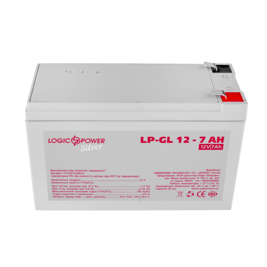 Аккумулятор гелевый LP-GL 12V - 7 Ah Silver - Изображение 2