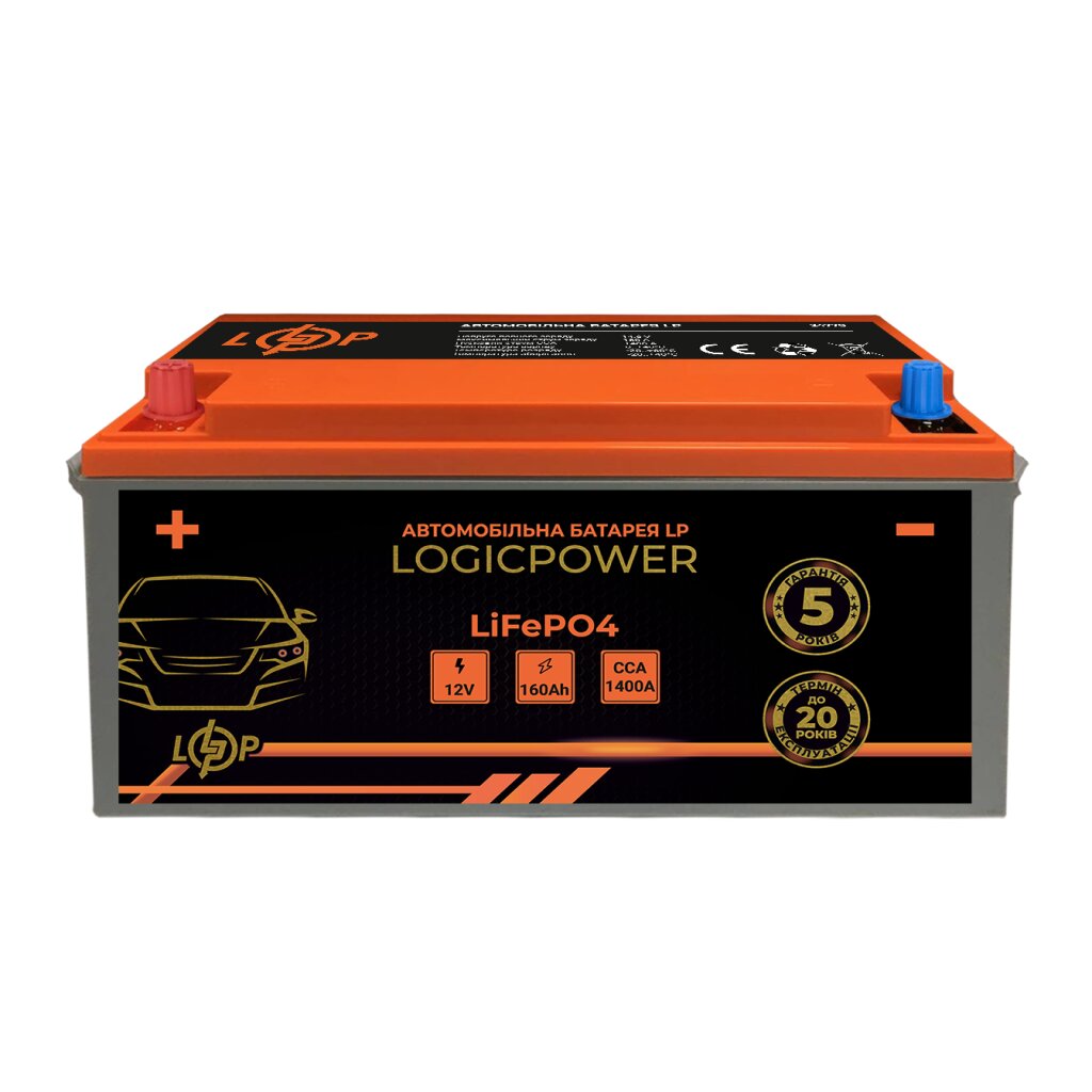 Автомобильный аккумулятор литиевый LP LiFePO4 12V - 160 Ah (+ слева) BMS 1400А - Изображение 2