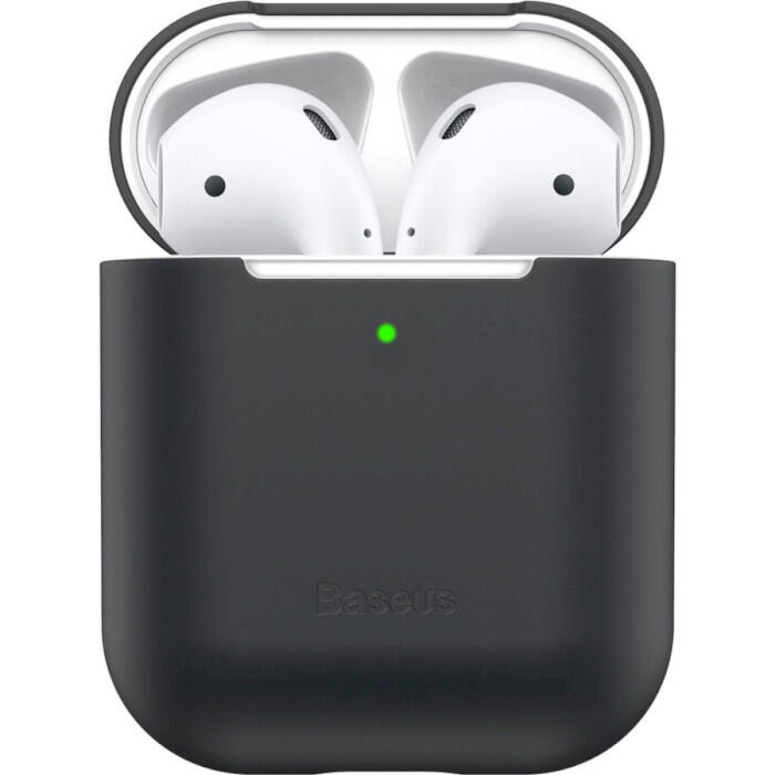 Чехол Baseus для наушников AirPods Черный (WIAPPOD-BZ01) - Изображение 2
