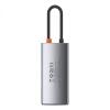 USB Hub Baseus Metal Gleam Series 4-in-1 Multifunctional Type-C Cерый (CAHUB-CY0G) - Зображення 2
