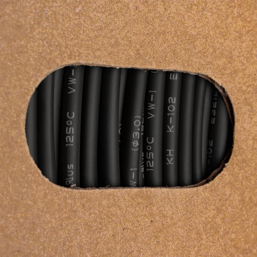 Термоусадочная трубка 3 мм (черная) - Изображение 4