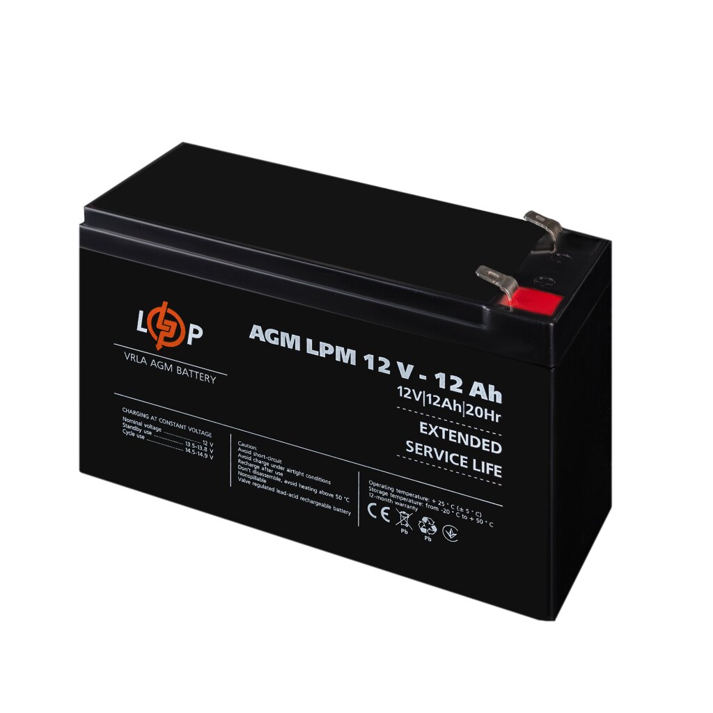 Аккумулятор AGM LPM 12V - 12 Ah - Изображение 4