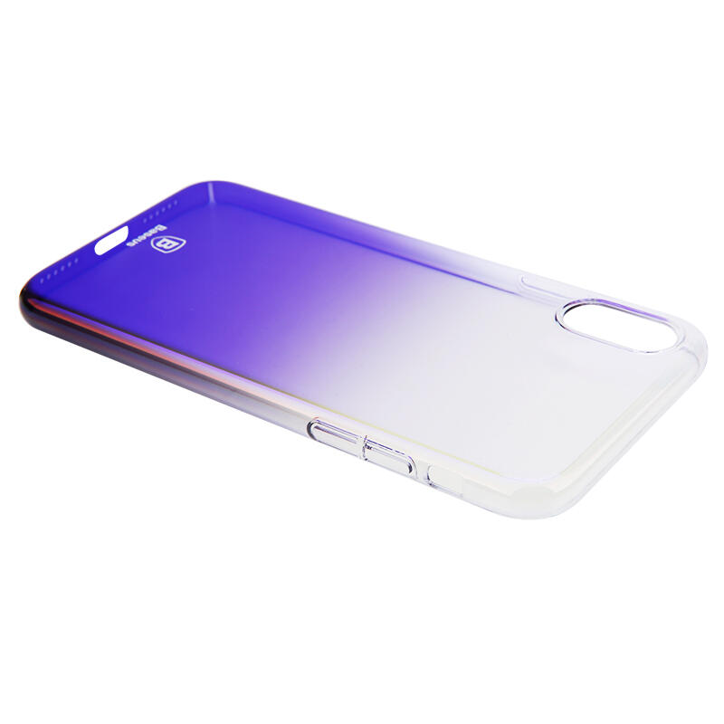 Чехол Baseus для iPhone X/Xs Glaze Purple (WIAPIPHX-GC01) - Изображение 5