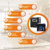 Комплект резервного питания LP (LogicPower) ИБП + литиевая (LiFePO4) батарея (UPS W800 + АКБ LiFePO4 640W) - Изображение 2