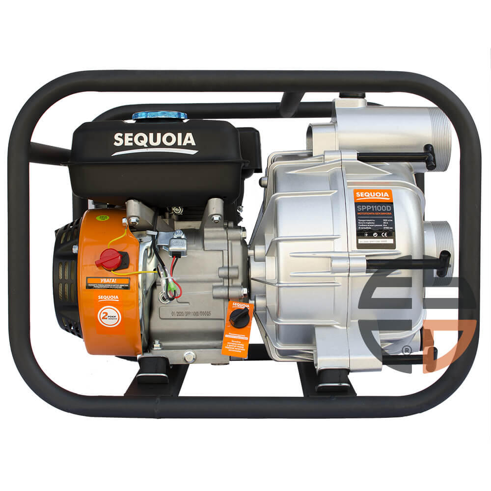 Мотопомпа бензиновая для чистой и грязной воды SEQUOIA SPP1100D SPP1100D - Изображение 5