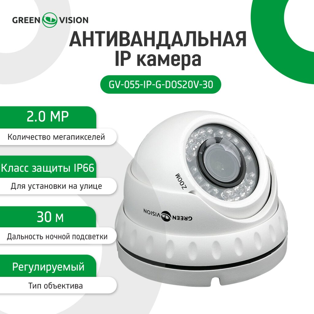 Камера видеонаблюдения уличная IP антивандальная GV-055-IP-G-DOS20V-30 - Изображение 11