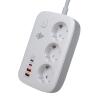 Мережевий фільтр (подовжувач) LP F65WG4 (3x230V-3520W, 2xUSB-60W, 2xType-C 65W QC/PD) - Зображення 1