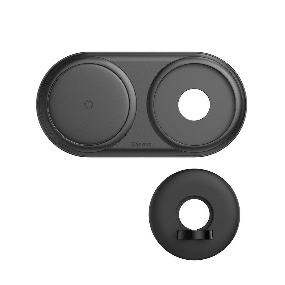 Беспроводное зарядное устройство Baseus Planet 2 in 1 Черный (WXPL-B01) - Зображення 4