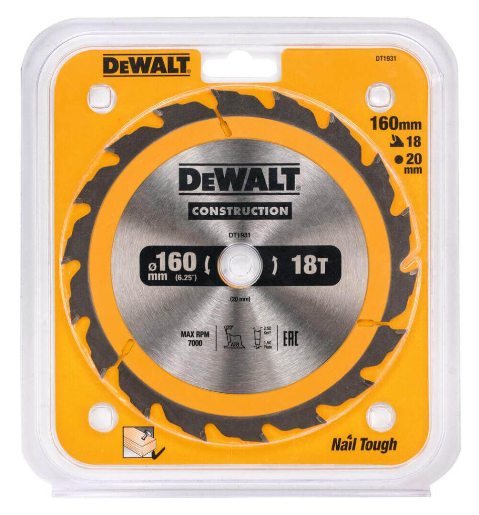Диск пилковий СONSTRUCTION DeWALT DT1931 - Зображення 2