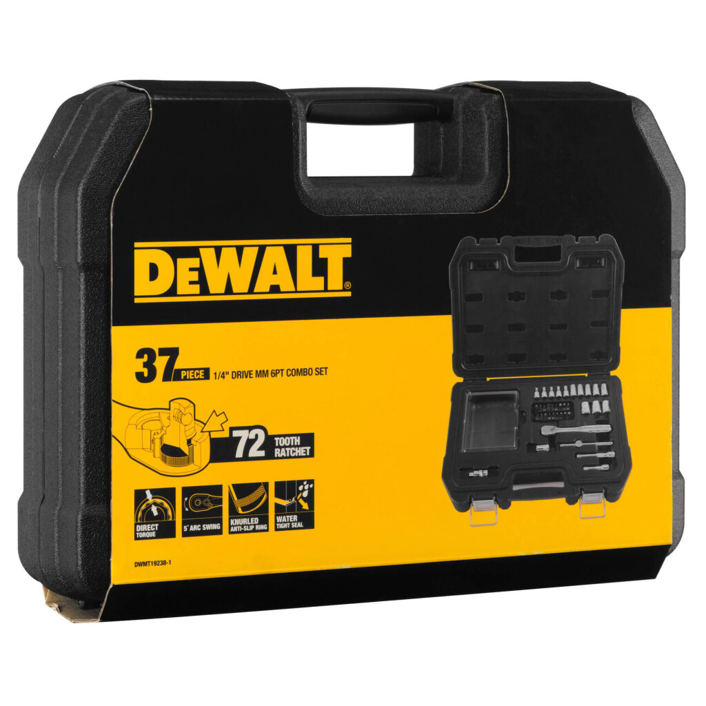 Набір головок та біт 1/4, 37 предметів DeWALT DW DWMT19238-1 - Изображение 5