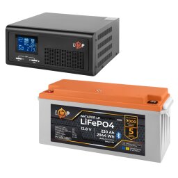 Комплект резервного питания LogicPower ИБП 600W + литиевая (LiFePO4) батарея 2944Wh