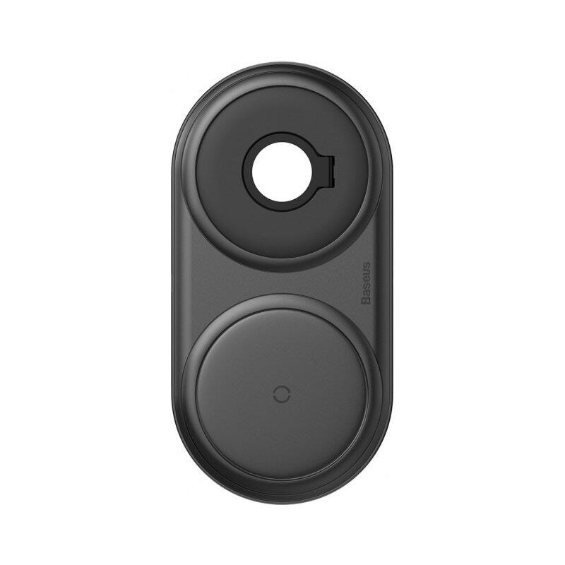 Беспроводное зарядное устройство Baseus Planet 2 in 1 Черный (WXPL-B01) - Зображення 2