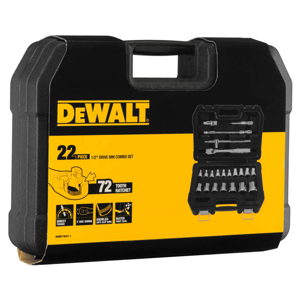 Набір головок 1/2, 22 предмети DeWALT DWMT19241- DWMT19241-1 - Изображение 5