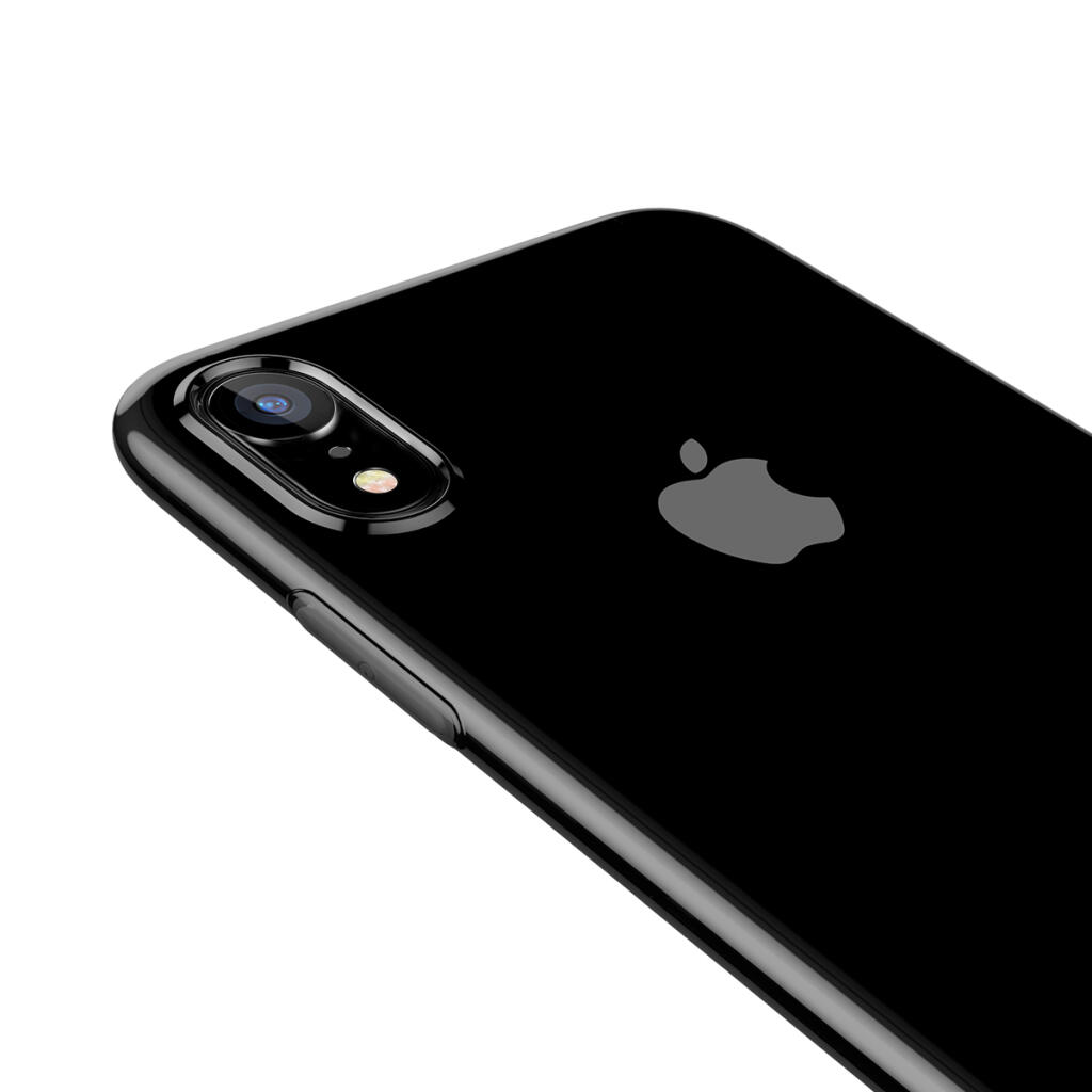 Чехол Baseus для iPhone Xr Simplicity Прозрачный Черный (ARAPIPH61-A01) - Зображення 6