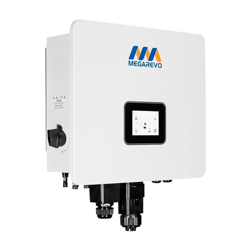 Гибридный однофазный инвертор Megarevo for LP R6KL1DA-G2S (6kW, 48V, LCD дисплей, порт GEN) - Изображение 4