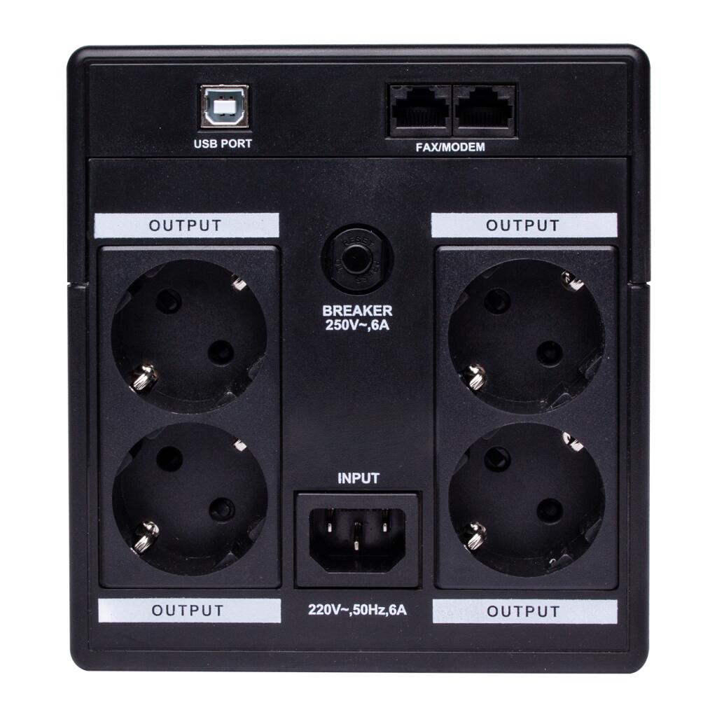 Джерело безперебійного живлення (ДБЖ) LPM-U1100VA-P (770Вт) - Зображення 5