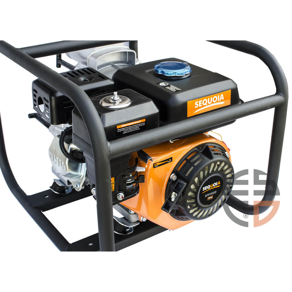 Мотопомпа бензиновая для чистой и грязной воды SEQUOIA SPP1100D SPP1100D - Изображение 3